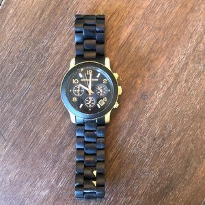 Michael Kors Black & Gold Watch